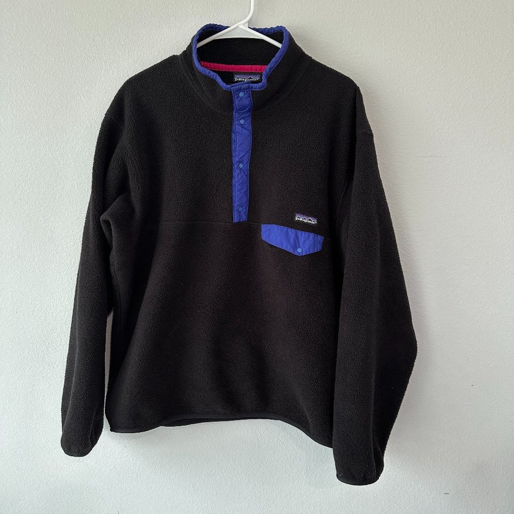 Patagonia Black Fleece Vintage Snap Jacket XL